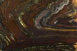 Polished Tiger Iron Stromatolite Slab - Billion Years #163111-1